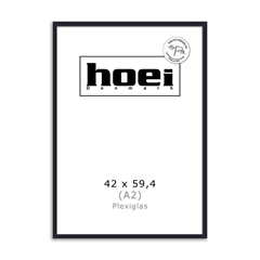 Plakat sort ramme plexiglas. 42x59,4 A2